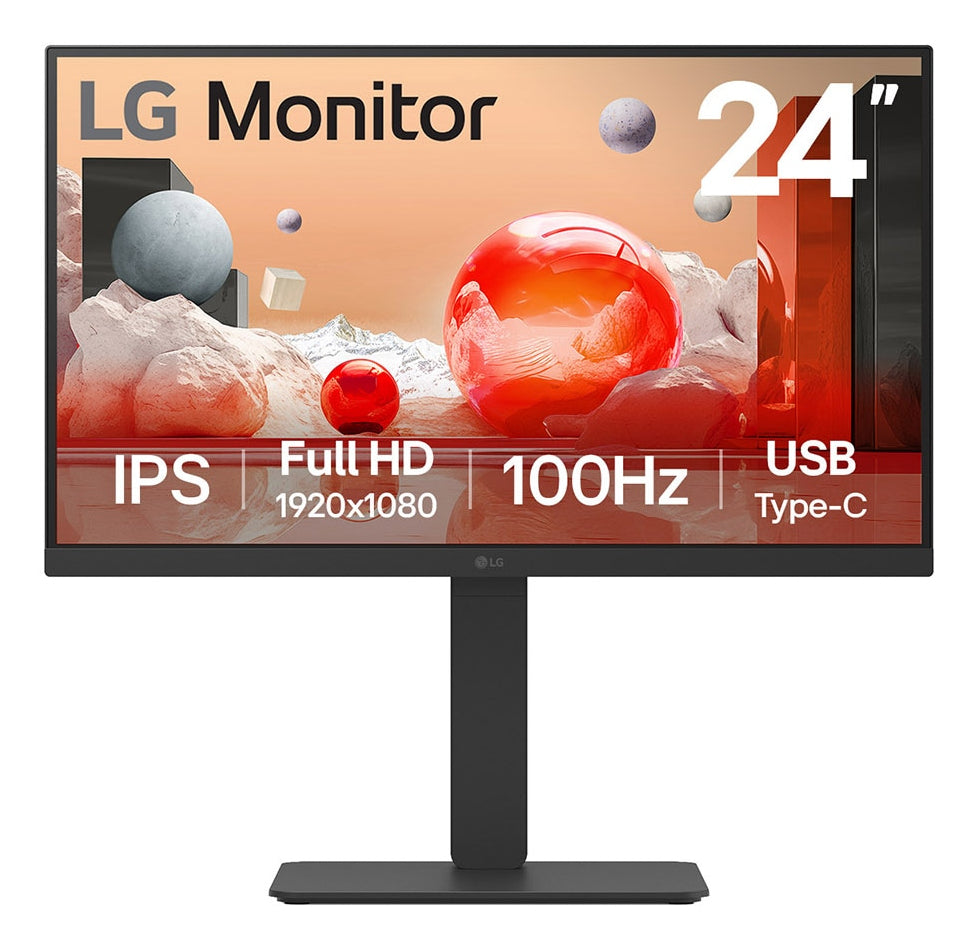 LG BA750 - 24 inch - Full HD IPS LED Monitor - 1920x1080 - Pivot / HAS