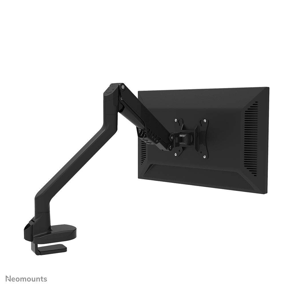 NEOMOUNTS Single Monitor Arm - 10-32inch - 2-8 kg - Gas Spring - 180 Degrees -Stop - Topfix - Black