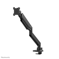 NEOMOUNTS Single Monitor Arm - 10-49inch - 1-18 kg (curved 14 kg) - Gas Spring - 180 Degrees -Stop Mechanism - Topfix - Black