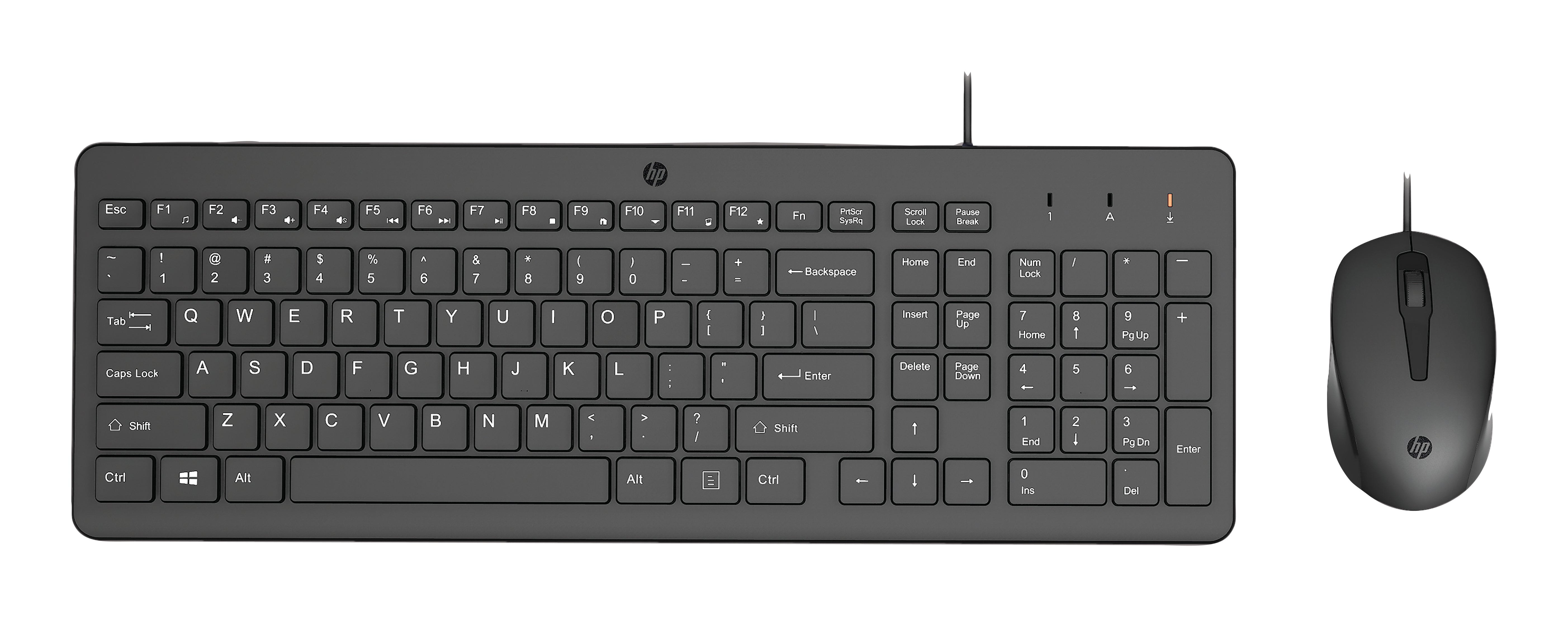 HP INC. 150 Wired Keyboard and Mouse Combo (240J7AA) - QWERTY