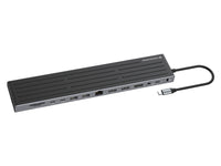 CONCEPTRONIC 14-in-1 MST Docking Station USB 3.2 Gen 1 - HDMI x 2 - DP - GbE LAN - USB-A 5Gbps x 3 - USB-C 5Gbps x 2 - SD - TF/MicroSD - 3.5m