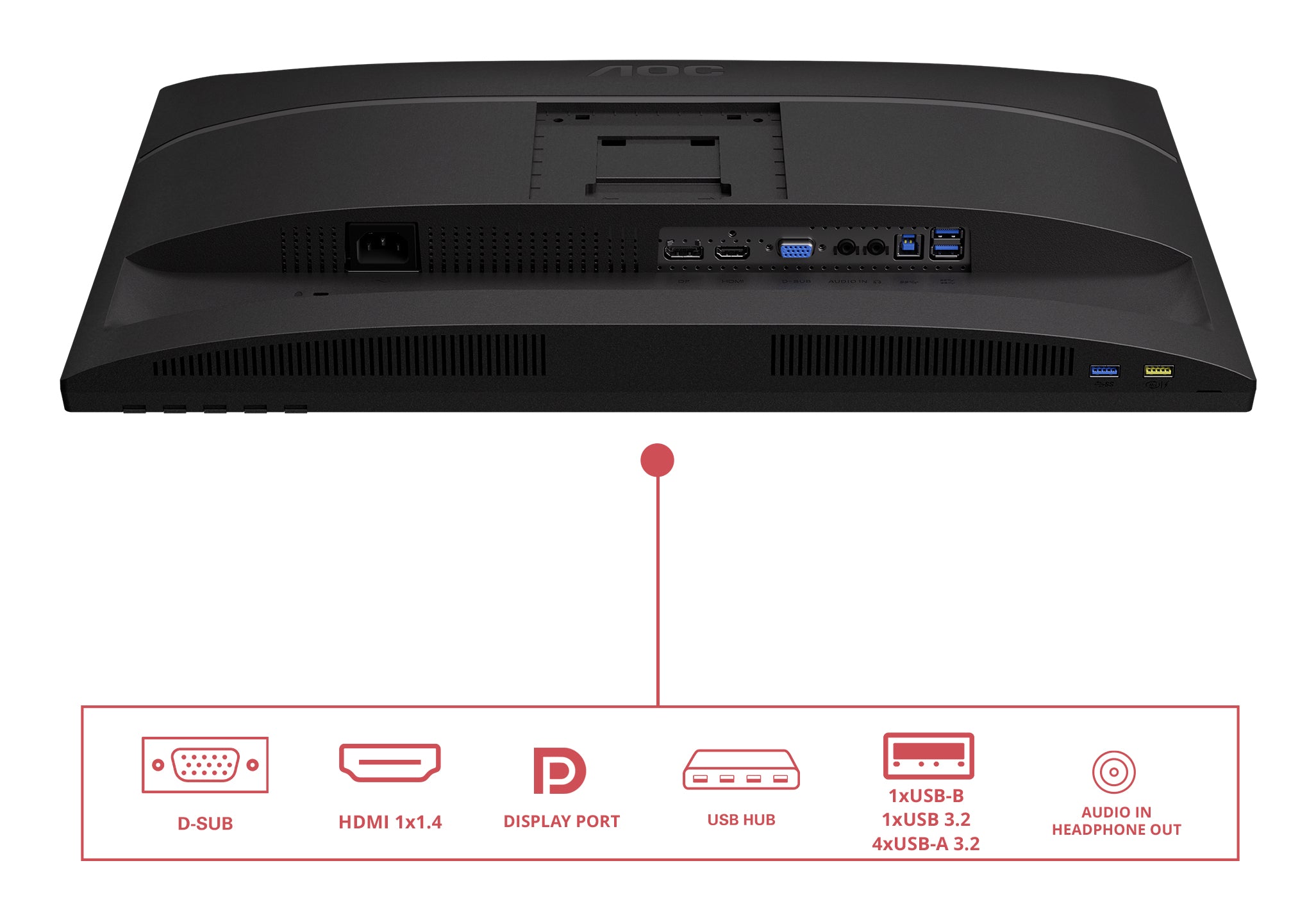 AOC E4 Series - Full HD LED - 1920x1200 - Pivot - HAS