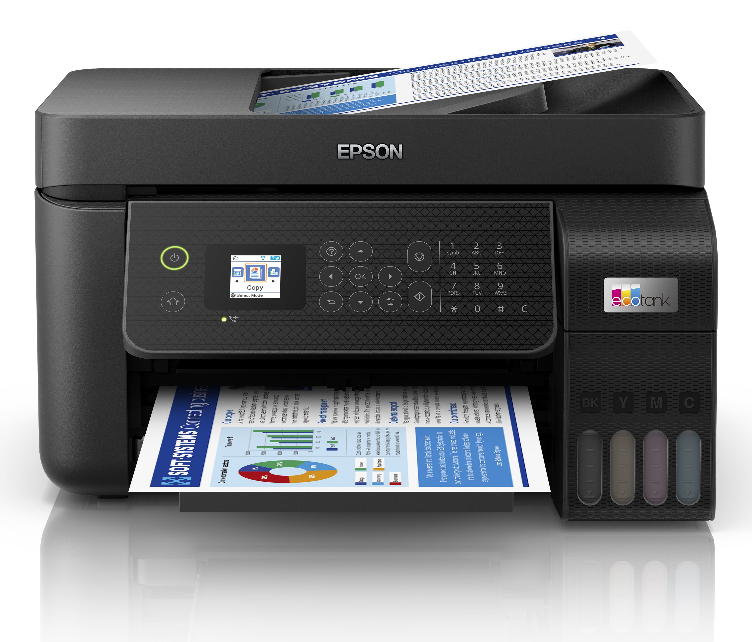 EPSON EcoTank ET-4800 - Multifunctional Printer - A4 - 5760 x 1440 DPI - 15 ppm - Wi-Fi - Black
