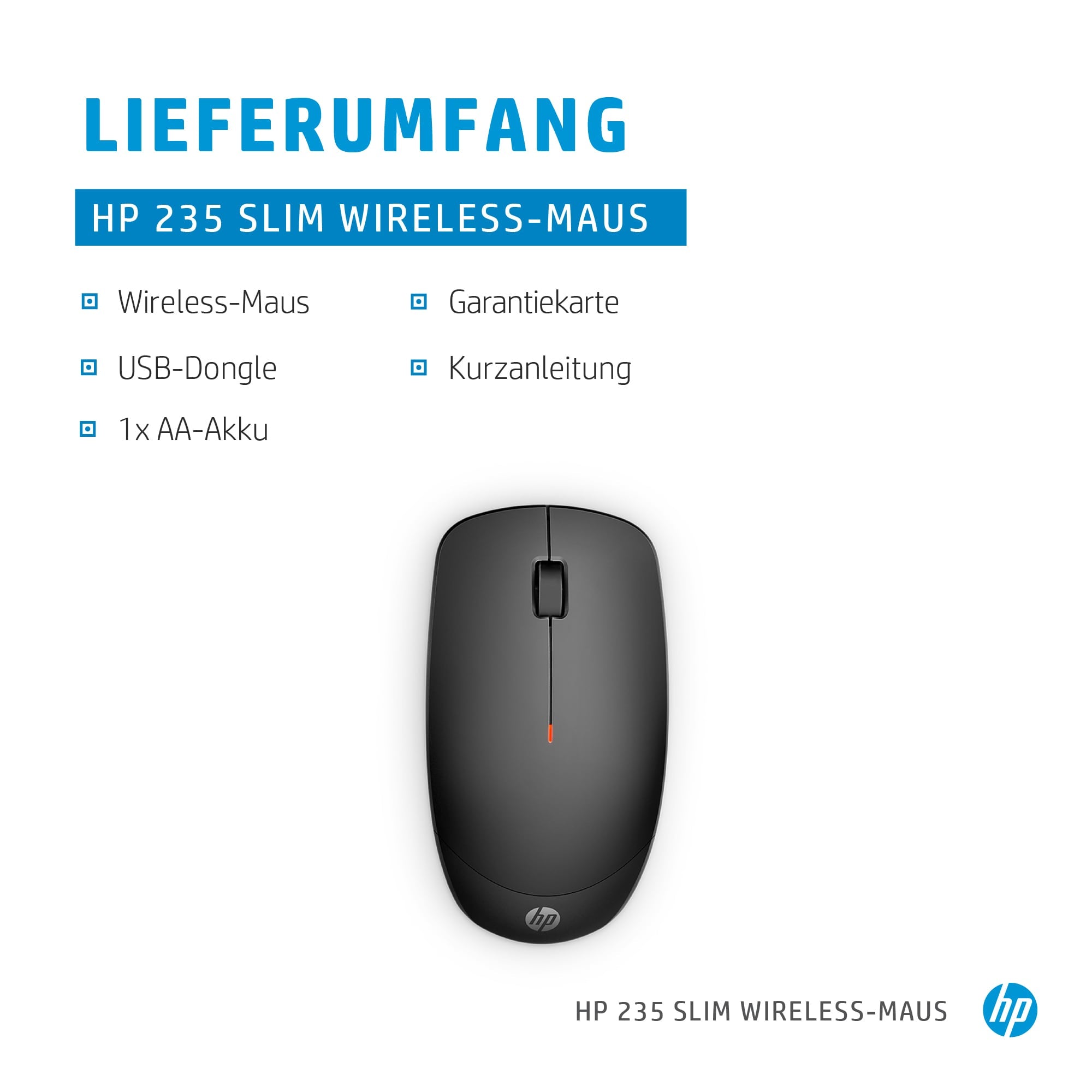 HP INC. 235 Slim Wireless Mouse (4E407UT)