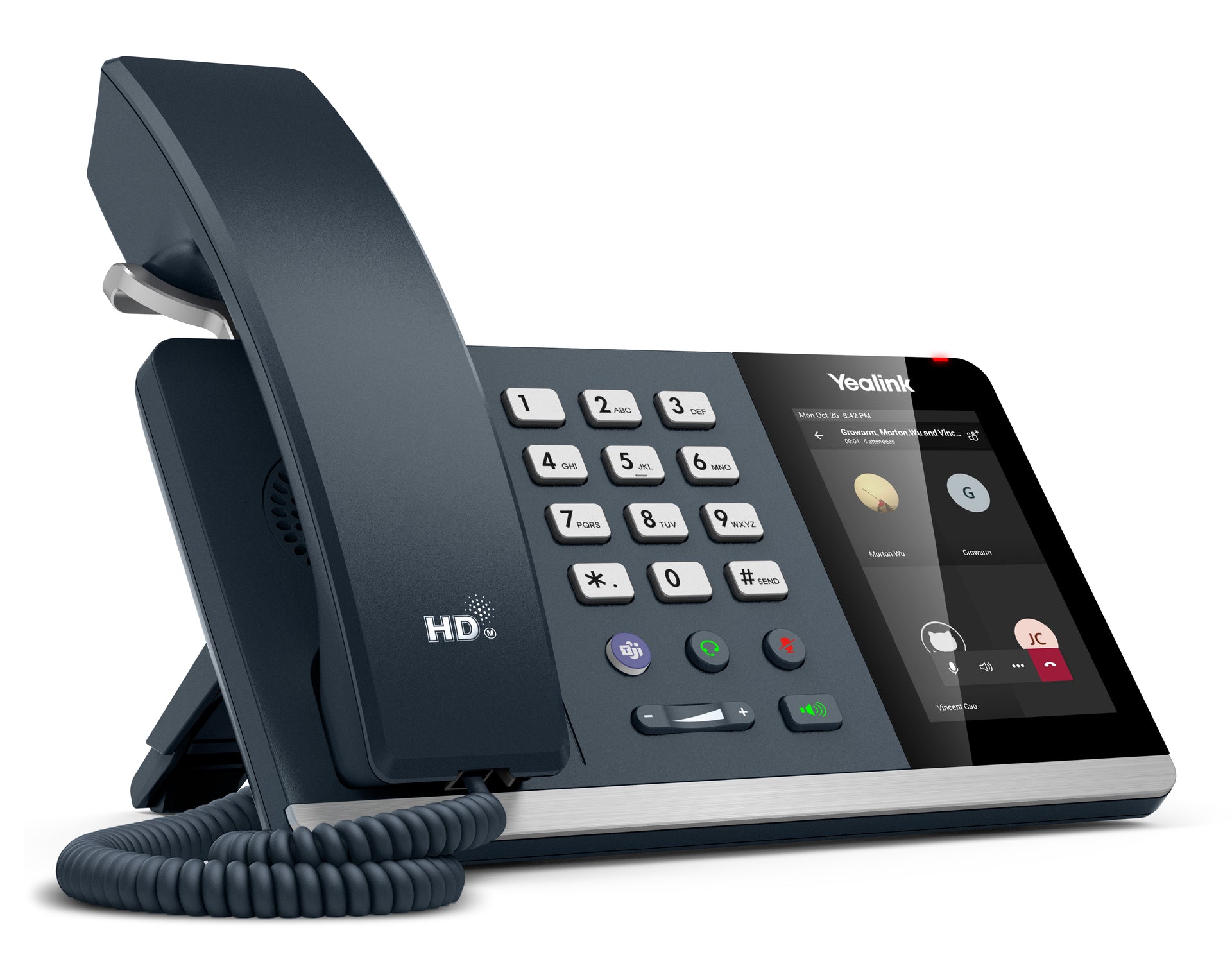 YEALINK MP54 Edition 2 - Teams Edition IP phone - Black - Wired handset - Wi-Fi