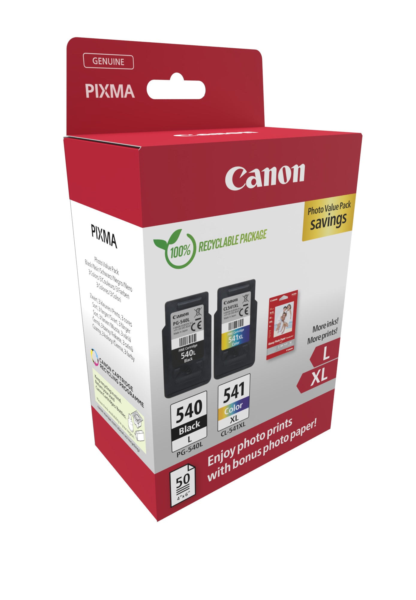 CANON PG-540L/CL-541XL Photo Value Pack
