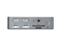 CONCEPTRONIC 15-in-1 DisplayLink USB 3.2 Gen 2 Docking Station - USB-A 5Gbps x 2 - USB-A 10Gbps x 2 - USB-C 10Gbps x 2 - HDMI x 2 - DisplayPo