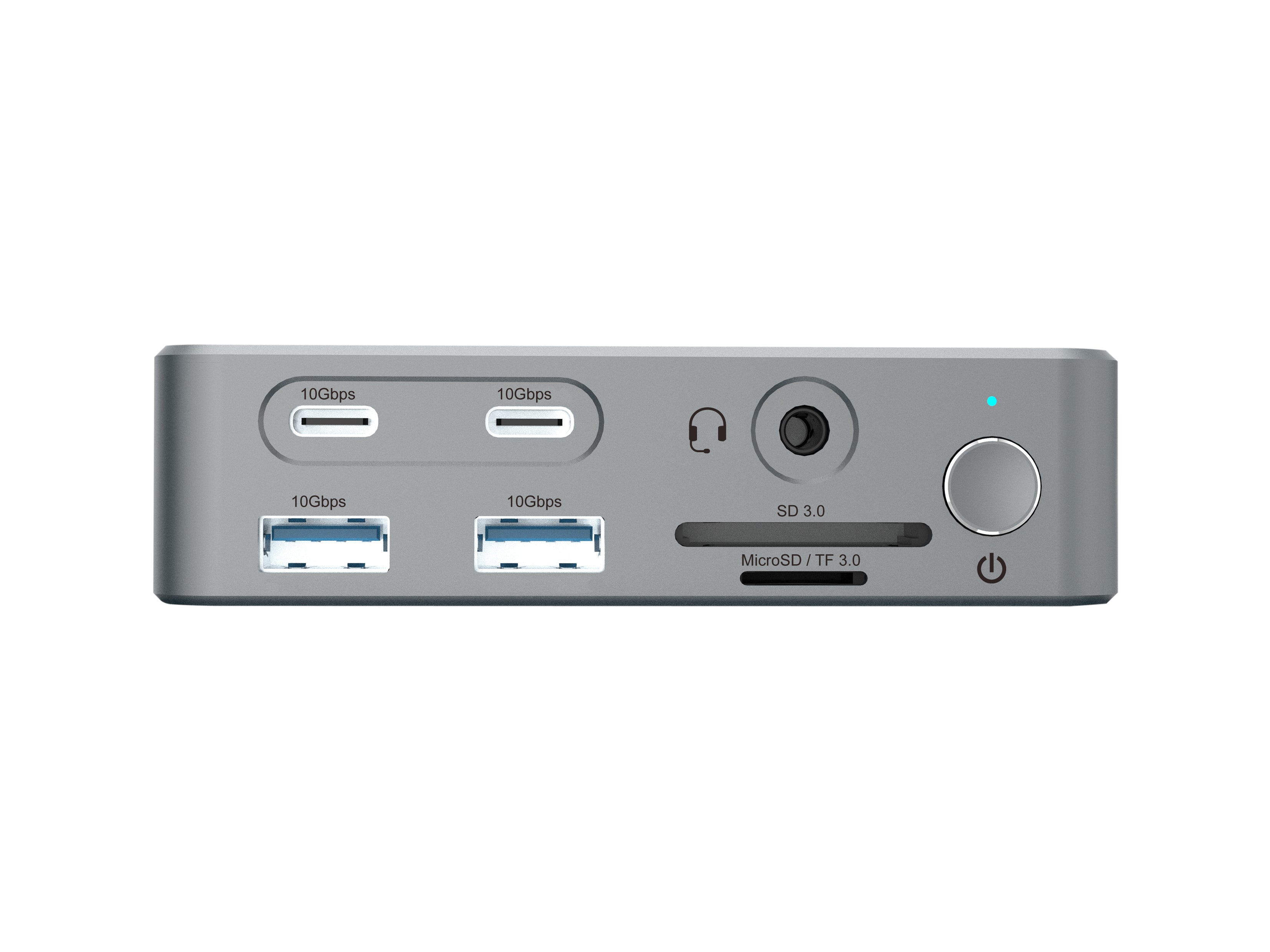 CONCEPTRONIC 15-in-1 DisplayLink USB 3.2 Gen 2 Docking Station - USB-A 5Gbps x 2 - USB-A 10Gbps x 2 - USB-C 10Gbps x 2 - HDMI x 2 - DisplayPo