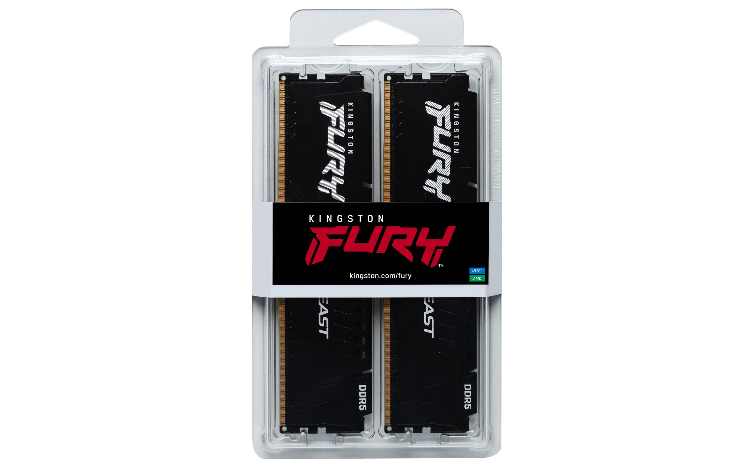 KINGSTON FURY Beast - 16 GB - 2 x 8 GB - DDR5 - 288-pin DIMM - Black