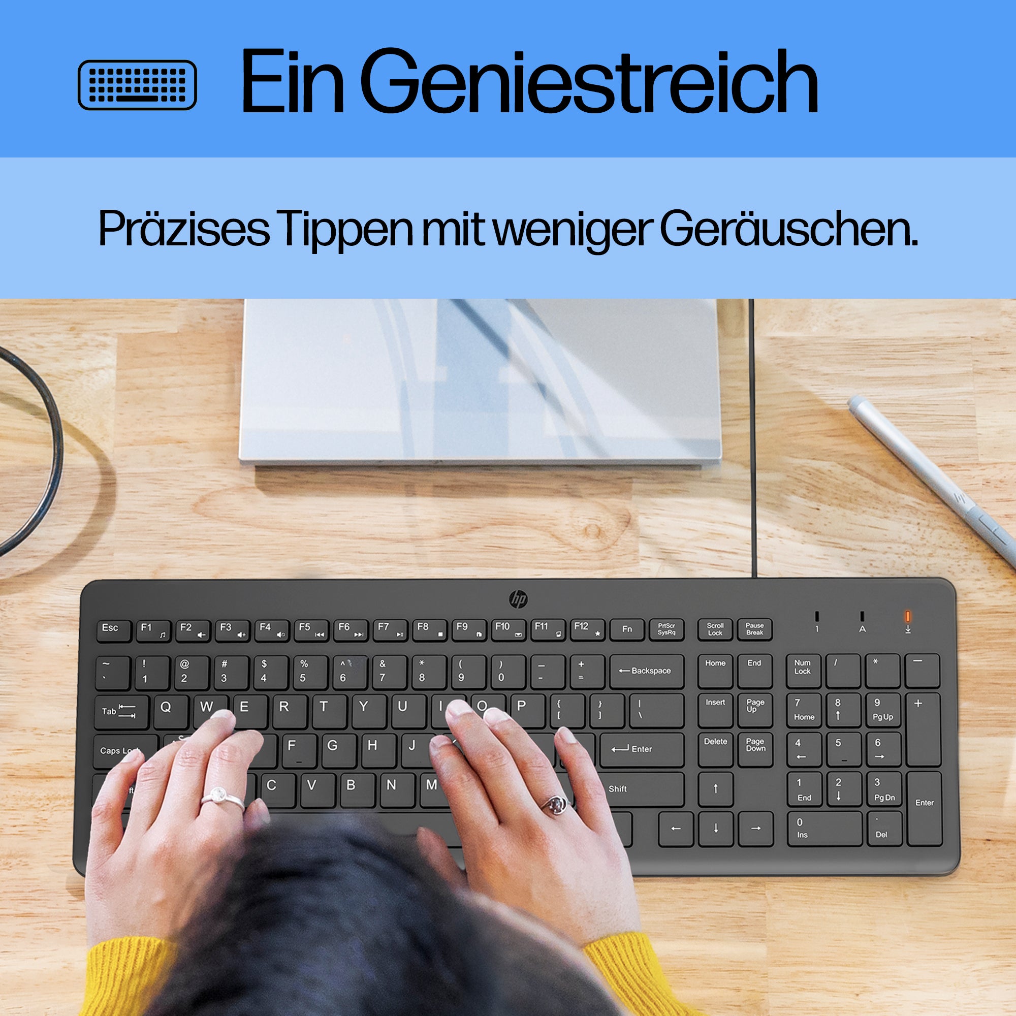 HP INC. 150 Wired Keyboard and Mouse Combo (240J7AA) - QWERTY