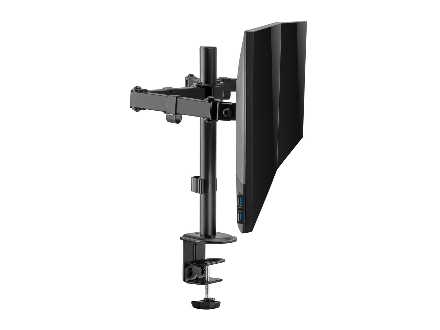 EQUIP 17 inch - 32 inch Articulating Desk Mount Dual Monitor Bracket