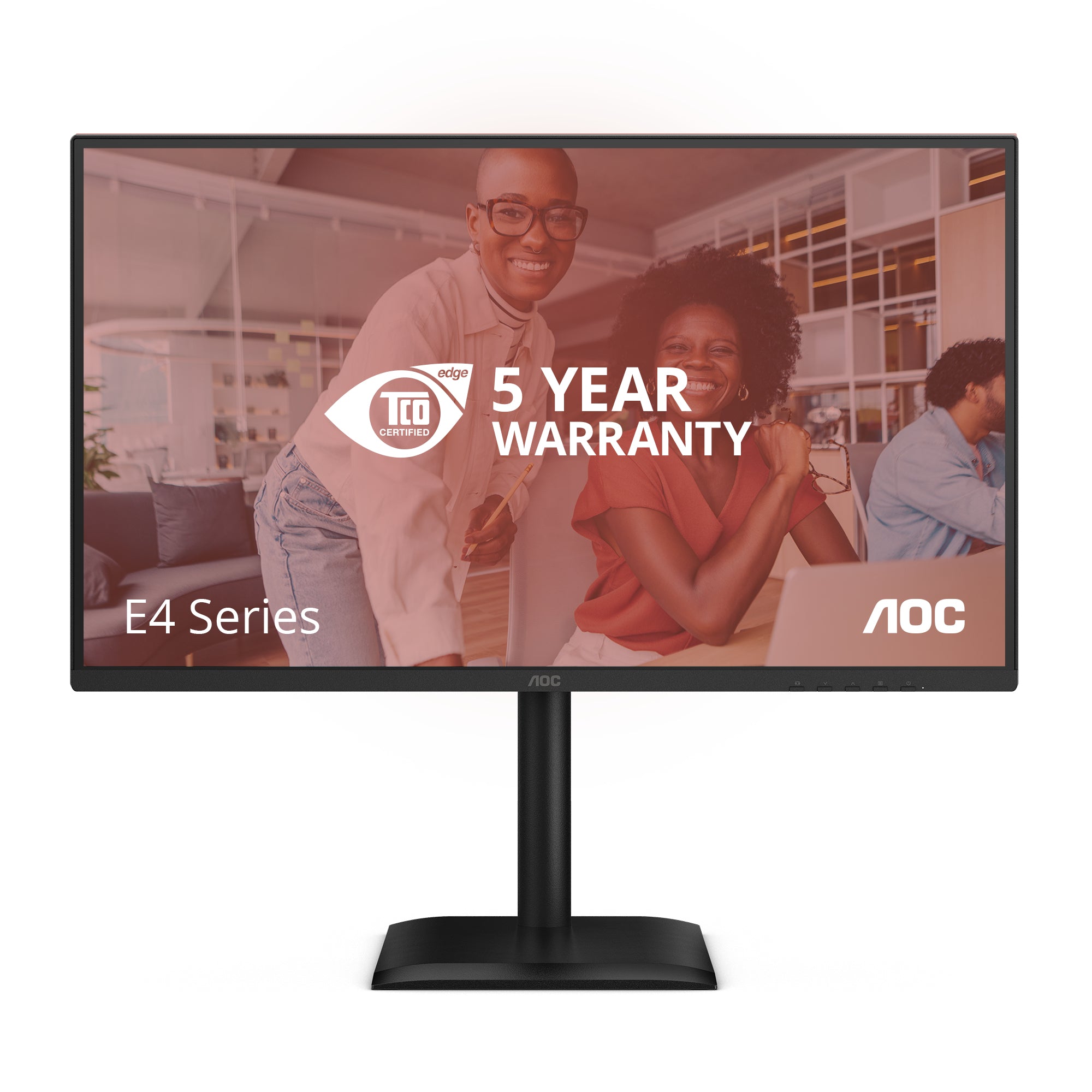 AOC E4 Series - 27 inch - Full HD LED Monitor - 1920x1080 - Pivot - HAS
