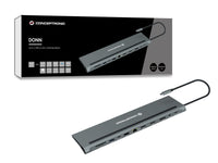CONCEPTRONIC 12-in-1 USB 3.2 Gen 1 Docking Station - MST - Triple 4K Display - 100W USB PD - HDMI x 2 - DisplayPort - GbE LAN - USB-A 3.0 x 2