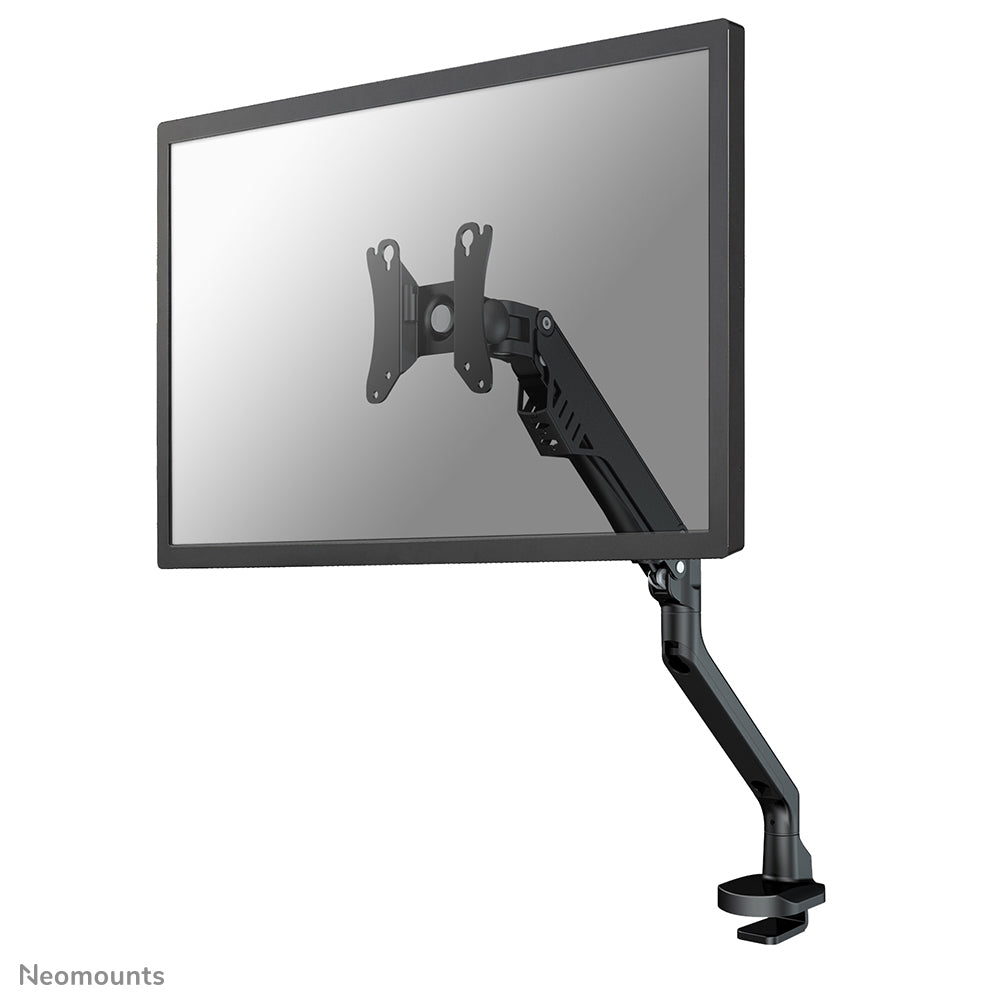 NEOMOUNTS Single Monitor Arm - 10-32inch - 2-8 kg - Gas Spring - 180 Degrees -Stop - Topfix - Black