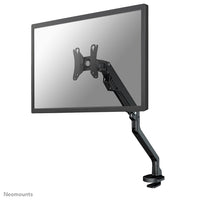 NEOMOUNTS Single Monitor Arm - 10-32inch - 2-8 kg - Gas Spring - 180 Degrees -Stop - Topfix - Black