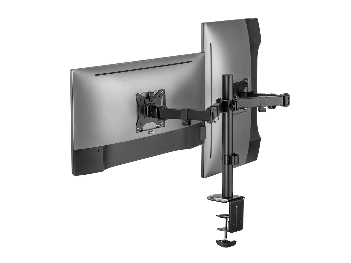 EQUIP 17 inch - 32 inch Articulating Desk Mount Dual Monitor Bracket