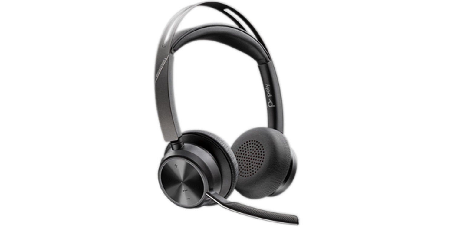 HP INC. Poly Voyager Focus 2 USB-C-C Headset + USB-C/A Adapter + Charging Stand