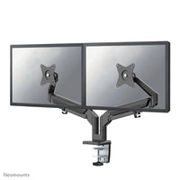 NEOMOUNTS Dual Monitor Arm - 17-32inch - 1-9 kg/screen - Gas Spring - 180 Degrees -Stop Mechanism - Space Saving T-Rex Model - Black
