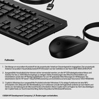 HP INC. 225 Wired Mouse and Keyboard Combo (AX2Y7AA) - QWERTY