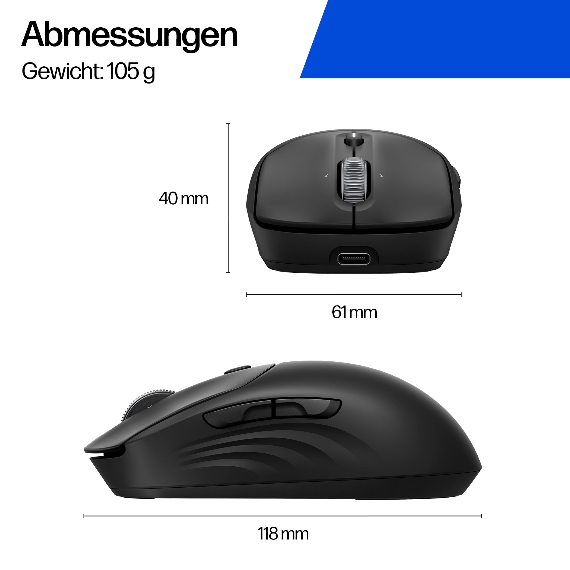 HP INC. 705 Rechargeable Wireless Mouse (AZ7B1AA)