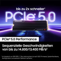SAMSUNG 9100 PRO Heatsink PCIe 5.0 x4 NVMe M.2 SSD 4TB