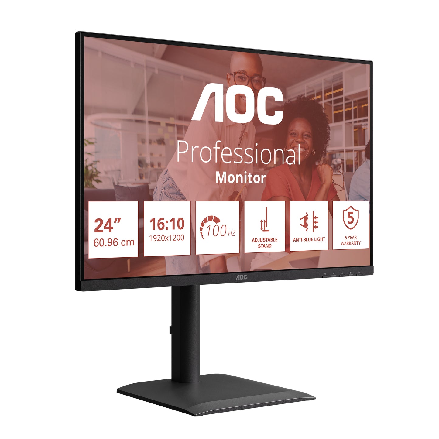 AOC E4 Series - Full HD LED - 1920x1200 - Pivot - HAS