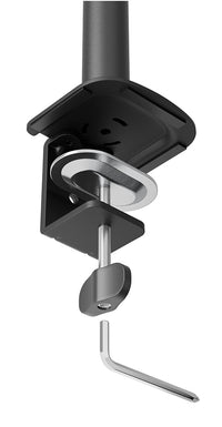 NEOMOUNTS NERO Dual monitor arm - 10-32inch - 0-8 kg/screen - 180 Degrees - Stop Mechanism - Total Plastic-Free Packaging - Black