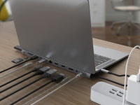 CONCEPTRONIC 12-in-1 USB 3.2 Gen 1 Docking Station - MST - Triple 4K Display - 100W USB PD - HDMI x 2 - DisplayPort - GbE LAN - USB-A 3.0 x 2