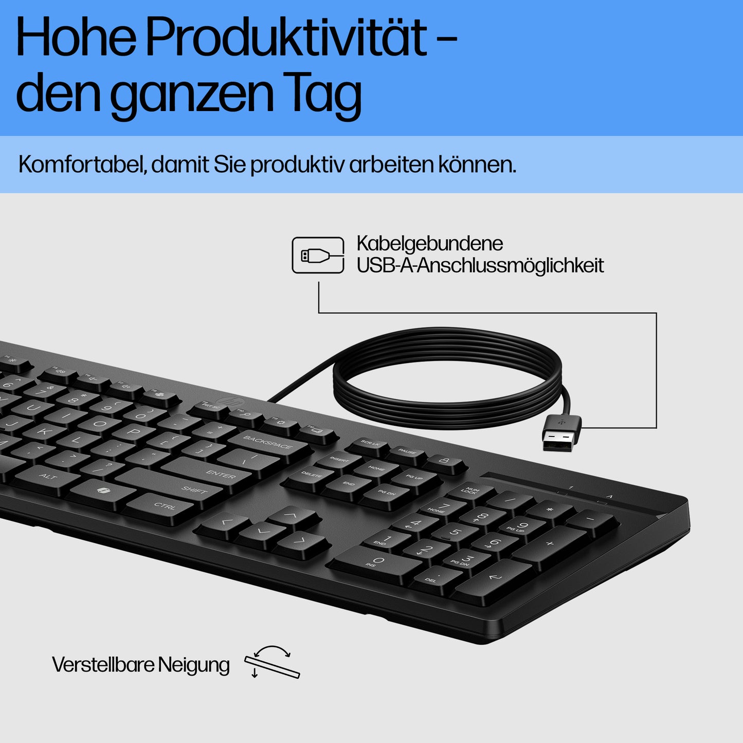 HP INC. 125 Wired Keyboard (AY2Y7AA) - QWERTY