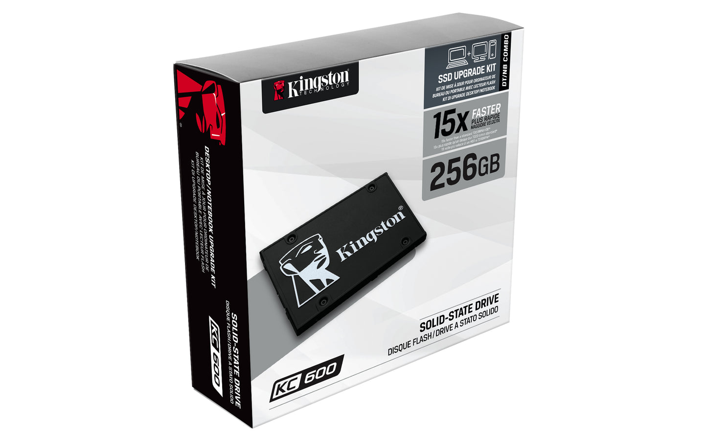 KINGSTON KC600 256GB SSD - 2.5 inch - SATA 6Gb/s - Self-Encrypting Drive (SED) - TCG Opal Encryption