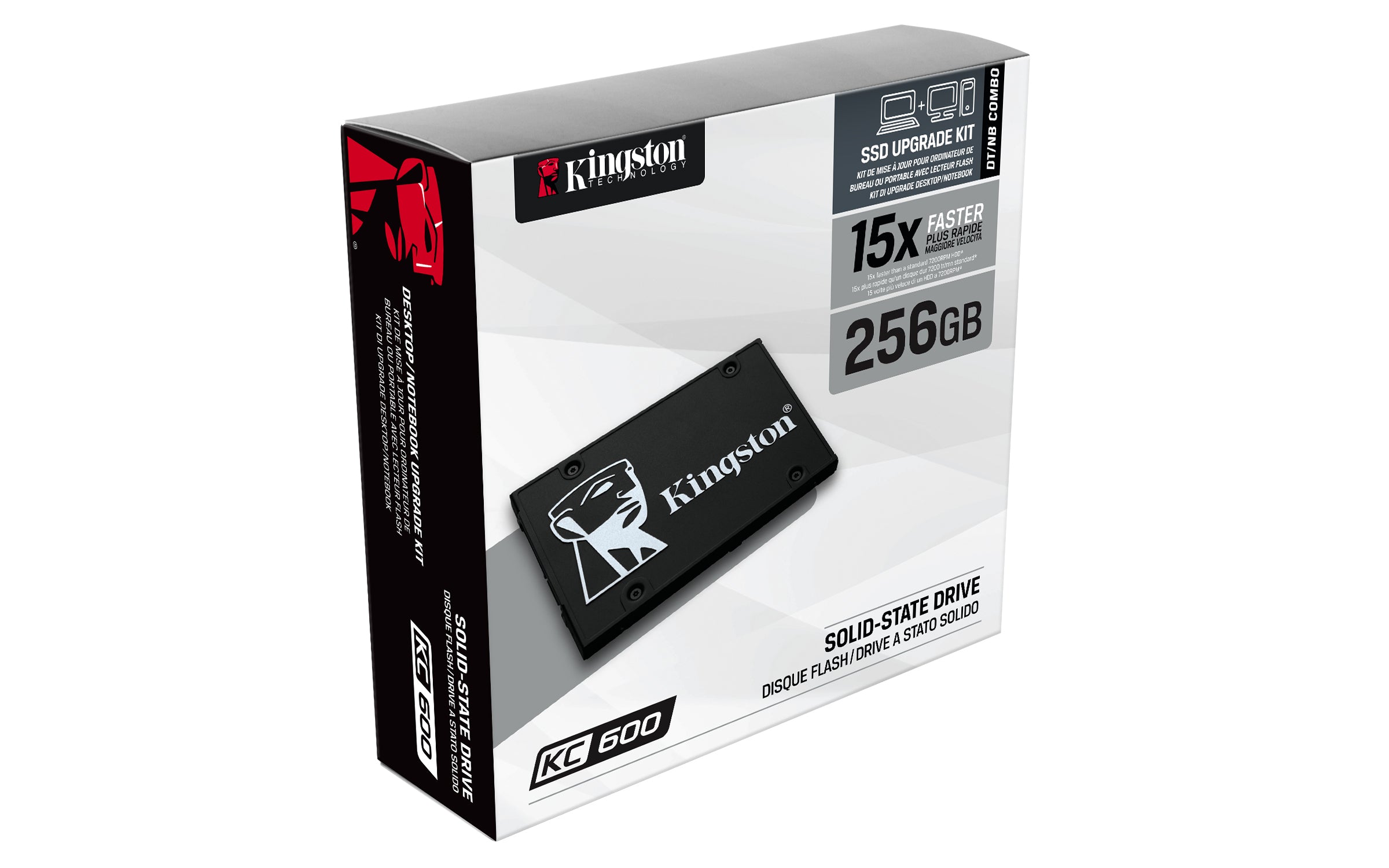KINGSTON KC600 256GB SSD - 2.5 inch - SATA 6Gb/s - Self-Encrypting Drive (SED) - TCG Opal Encryption