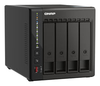 QNAP Intel Celeron J6412 NAS Tower - 4x 3.5 inch Bay - 8 GB RAM - 4GB Flash - Black