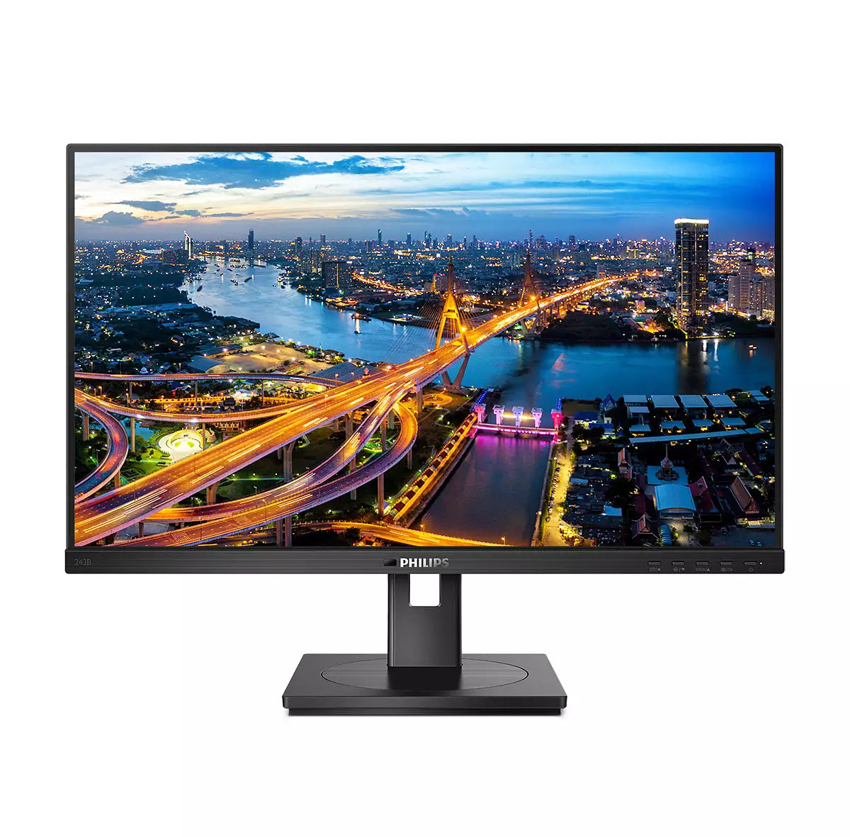 PHILIPS B-Line - 24 inch - Full HD IPS LED Monitor - 1920x1080 - USB-C Dock - Pivot / HAS / RJ45