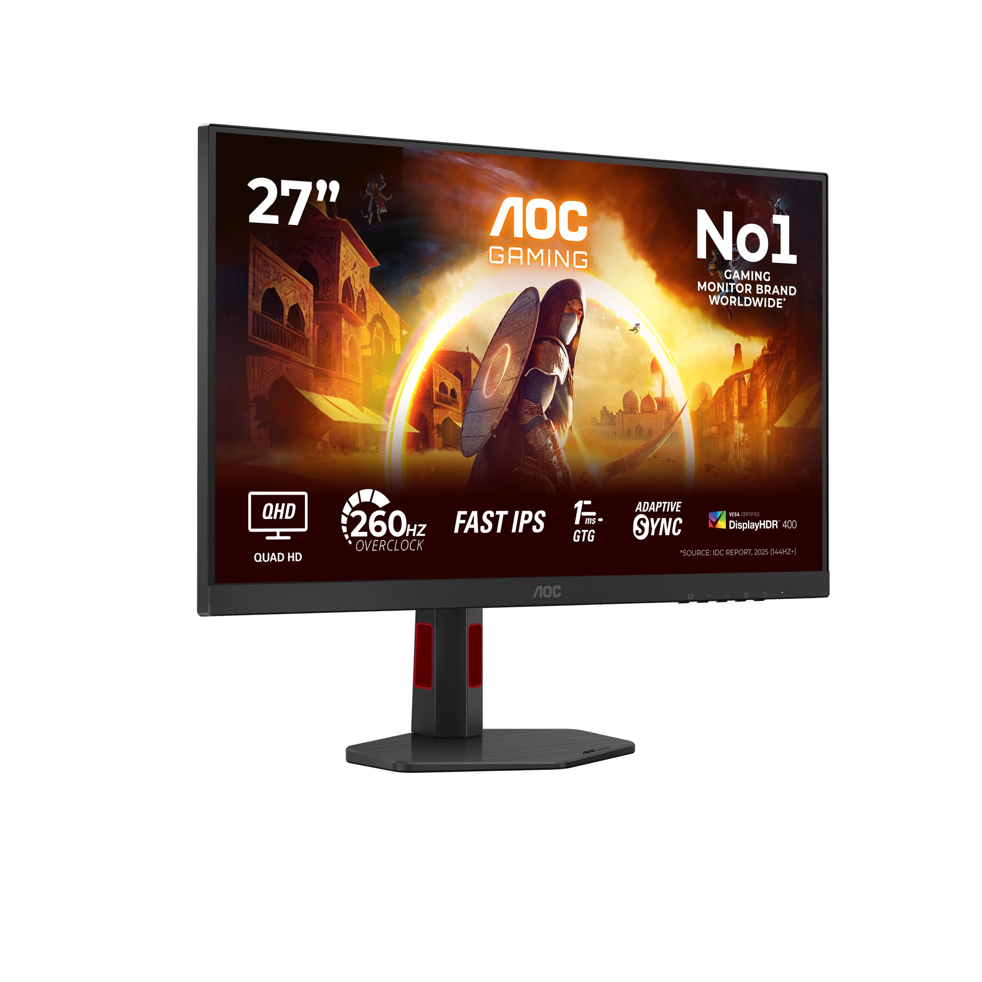 AOC G4 Series - 27 inch - Quad HD LED - 2560x1440 - 240hz - Black