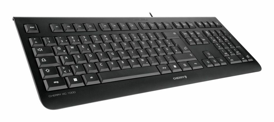 CHERRY KC 1000 - Keyboard - Corded - AZERTY - Black